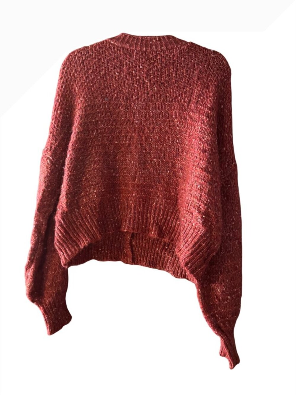 Molly Bracken Red Knit Cardigan — Size Large - Picture 3 of 3